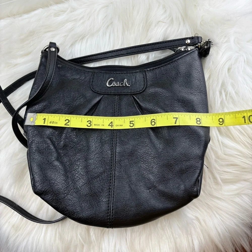 Coach black leather